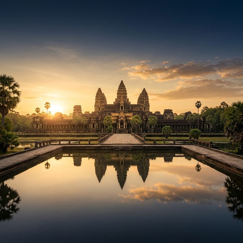 Angkor Wat with TRC stamp