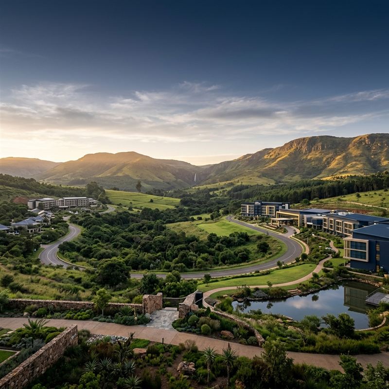 Ezulwini Valley with ESCCOM stamp
