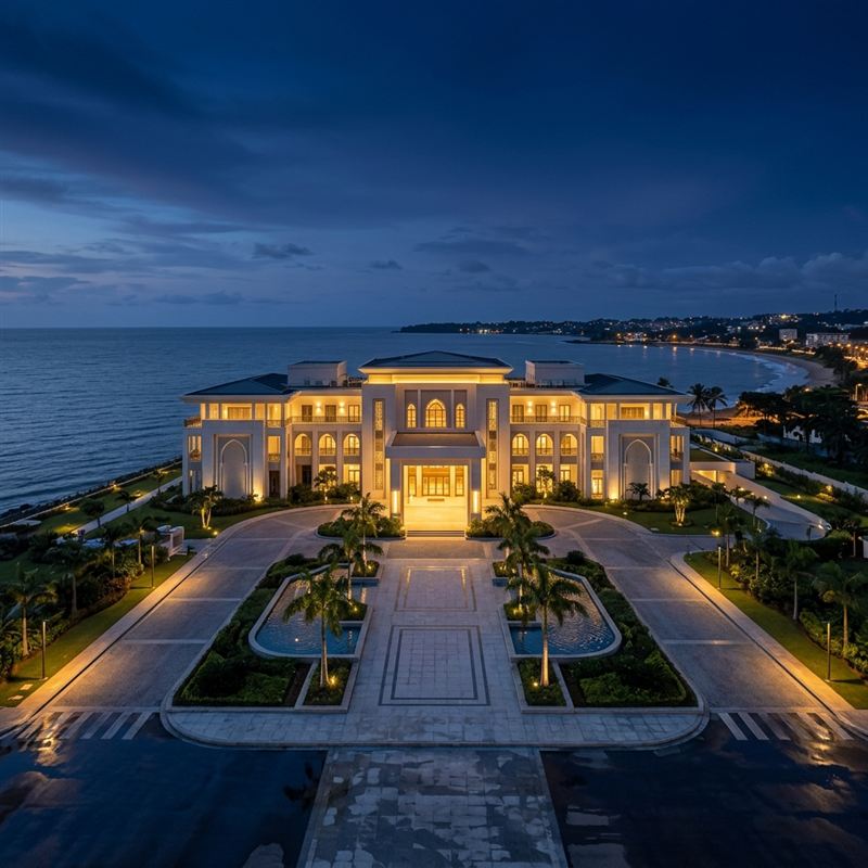 Palais du Bord de Mer with ARCEP stamp