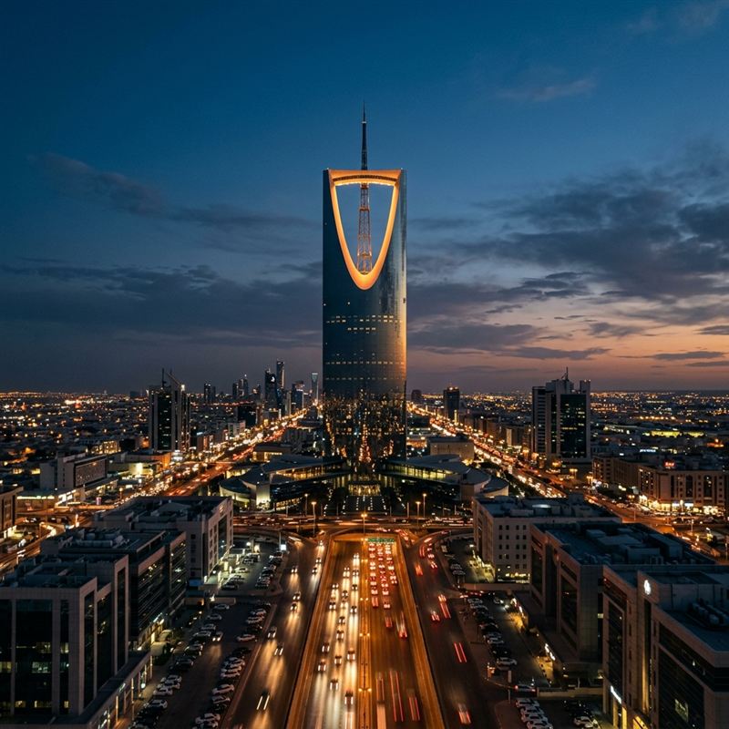 Kingdom Centre with SASO stamp