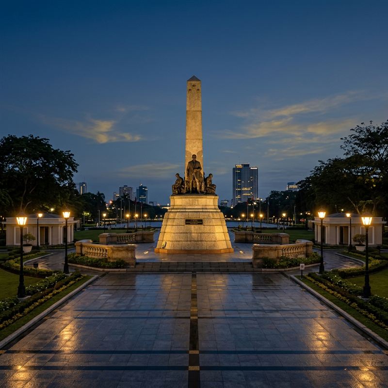 Rizal Monument with NTC stamp