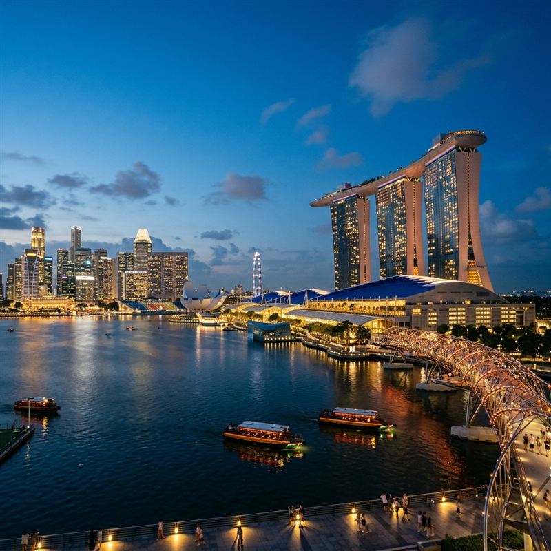 Marina Bay Sands with IMDA stamp
