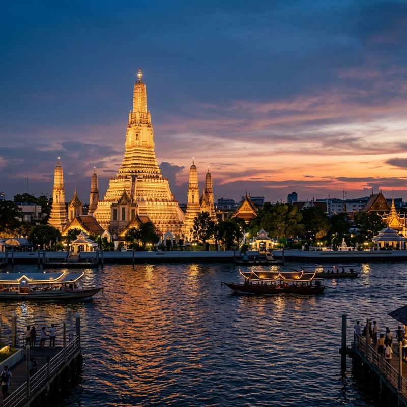Wat Arun with NBTC stamp