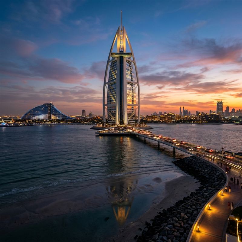 Burj Al Arab with TDRA stamp